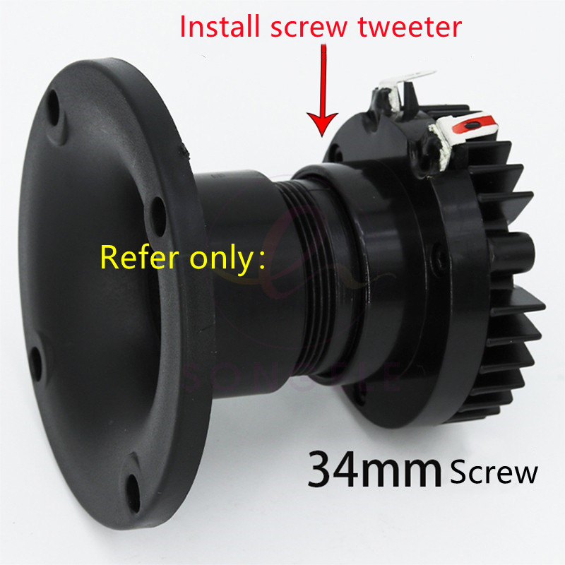 3-palcový 80 mm malý výškový reproduktor s plastovým závitom, ústie 34 mm, príslušenstvo na opravu reproduktorov 4-palcový 95 mm, 2 ks