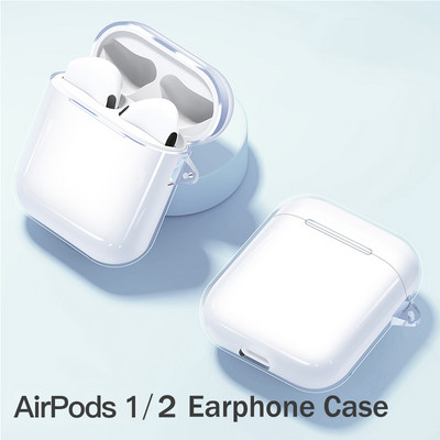 Силиконов прозрачен калъф за Apple Airpods 1 2 3 Cover Калъф за слушалки Airpods Pro Защитен калъф за Air pods 3 2 1 Pro Cover