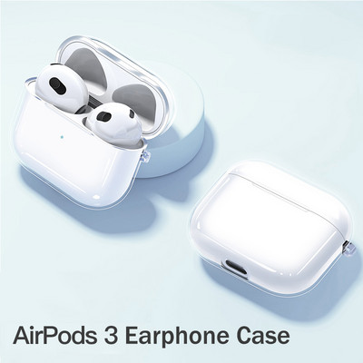 Силиконов прозрачен калъф за Apple Airpods 1 2 3 Cover Калъф за слушалки Airpods Pro Защитен калъф за Air pods 3 2 1 Pro Cover