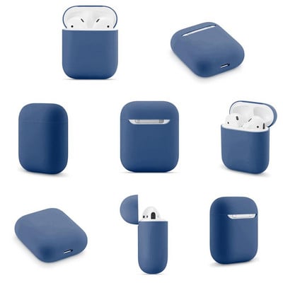 Ultra-tanke silikonske futrole za Apple AirPods 2 Generation bežične slušalice Zaštitna kutija za Air Pods 1 Case Dodaci