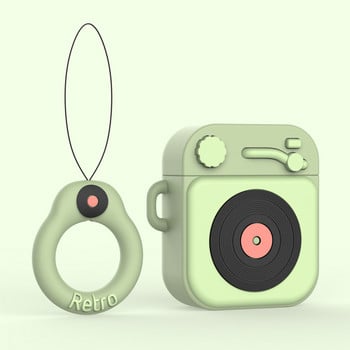 3D анимационен калъф за слушалки за AirPods Pro Bluetooth кутия за слушалки за AirPods 1 2 3rd Нов крамофон Cover Аксесоари Калъф за двойка