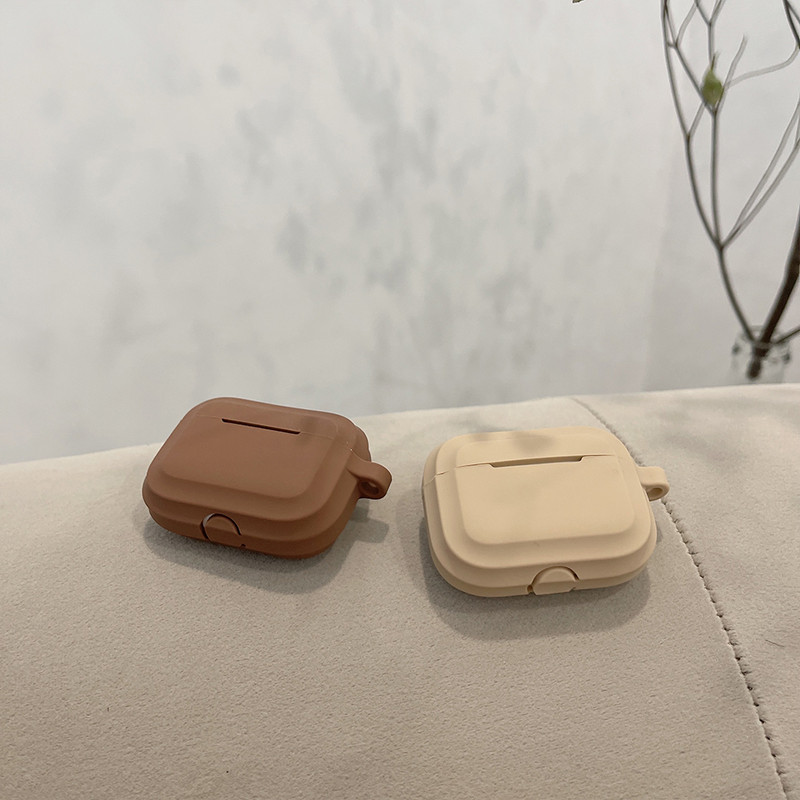 Husă de modă ciocolată kaki pentru Apple Airpods Pro 3 Husă Husă din silicon pentru căști pentru Airpods 3 a treia generație air pod 2 1 Husă