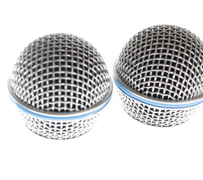 Нова резервна мрежеста решетка за микрофон с позлатена топка и топка за SM58 BETA58