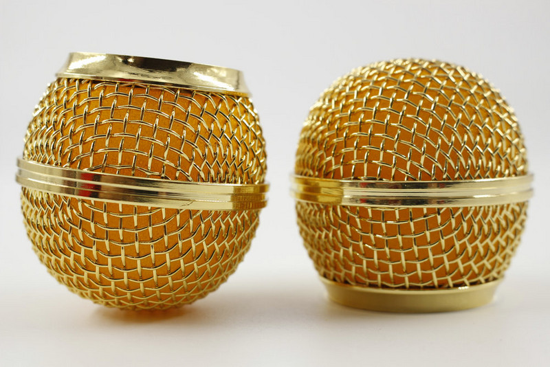 Nova zamjenska pozlaćena mrežasta rešetka mikrofona s kuglastom glavom za SM58 BETA58