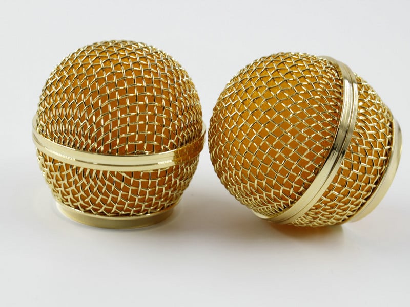 Nova zamjenska pozlaćena mrežasta rešetka mikrofona s kuglastom glavom za SM58 BETA58