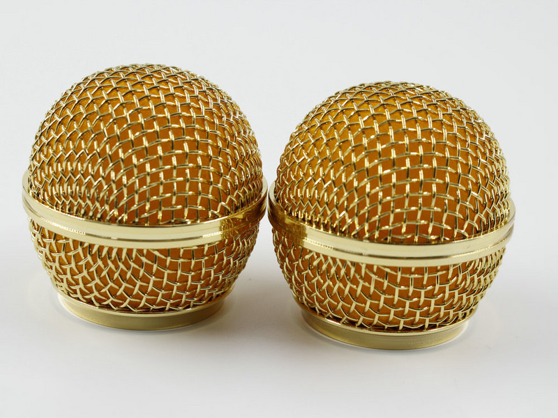 Nova zamjenska pozlaćena mrežasta rešetka mikrofona s kuglastom glavom za SM58 BETA58