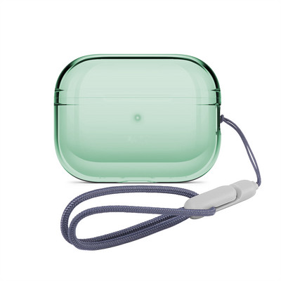 2022-es ÚJ tokpánt az Airpods Pro-hoz 2. generációs Apple Air Pods Pro 2-tokhoz, kiváló minőségű akasztókötél színes borítással