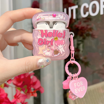 INS Heart Windmil fejhallgató tok AirPodshoz AirPod 2 3 tok aranyos medve színes gyöngyök medál puha szilikon tok AirPods Pro-hoz