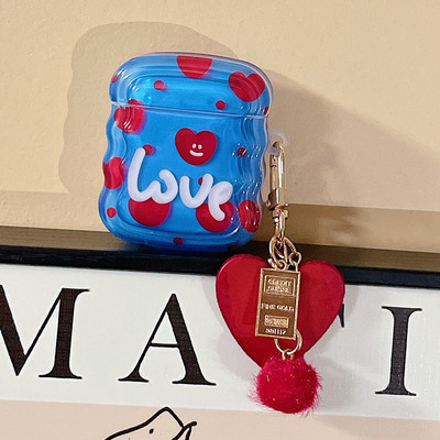 INS Heart Windmil fejhallgató tok AirPodshoz AirPod 2 3 tok aranyos medve színes gyöngyök medál puha szilikon tok AirPods Pro-hoz