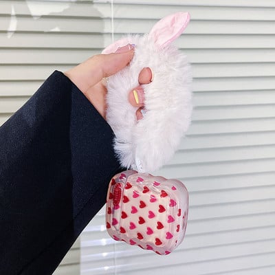 INS Heart Windmil fejhallgató tok AirPodshoz AirPod 2 3 tok aranyos medve színes gyöngyök medál puha szilikon tok AirPods Pro-hoz