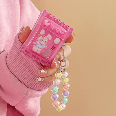 INS Heart Windmil fejhallgató tok AirPodshoz AirPod 2 3 tok aranyos medve színes gyöngyök medál puha szilikon tok AirPods Pro-hoz