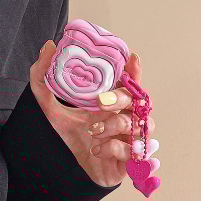 INS Heart Windmil fejhallgató tok AirPodshoz AirPod 2 3 tok aranyos medve színes gyöngyök medál puha szilikon tok AirPods Pro-hoz