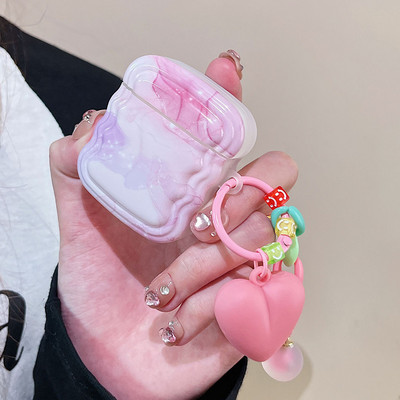 INS Heart Windmil fejhallgató tok AirPodshoz AirPod 2 3 tok aranyos medve színes gyöngyök medál puha szilikon tok AirPods Pro-hoz