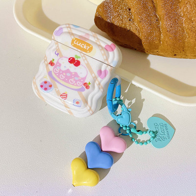 INS Heart Windmil fejhallgató tok AirPodshoz AirPod 2 3 tok aranyos medve színes gyöngyök medál puha szilikon tok AirPods Pro-hoz