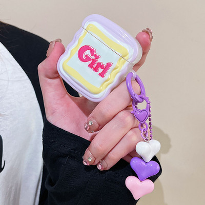 INS Heart Windmil fejhallgató tok AirPodshoz AirPod 2 3 tok aranyos medve színes gyöngyök medál puha szilikon tok AirPods Pro-hoz