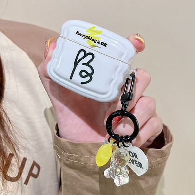 INS Heart Windmil fejhallgató tok AirPodshoz AirPod 2 3 tok aranyos medve színes gyöngyök medál puha szilikon tok AirPods Pro-hoz