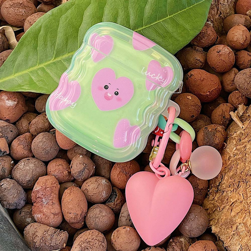 INS Heart Windmil fejhallgató tok AirPodshoz AirPod 2 3 tok aranyos medve színes gyöngyök medál puha szilikon tok AirPods Pro-hoz