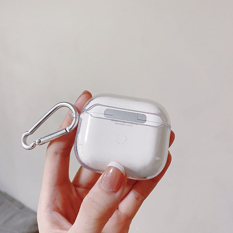 Korean Smiley Flower Case za Apple AirPods 3 Prozirna zaštitna maska za AirPods 1 2 AirPods Pro 2nd Cases s privjeskom za ključeve