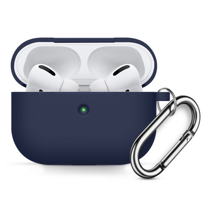 Za AirPods Pro kućište Bežične Bluetooth slušalice Zaštitna za AirPods Pro Silikonski poklopac Dodaci za slušalice s karabinerom