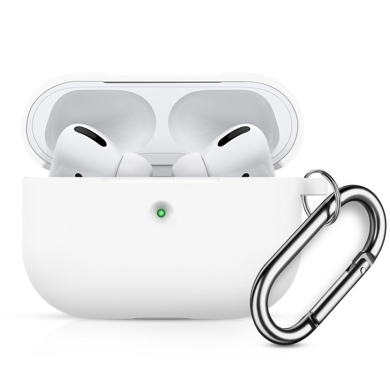 Za AirPods Pro kućište Bežične Bluetooth slušalice Zaštitna za AirPods Pro Silikonski poklopac Dodaci za slušalice s karabinerom