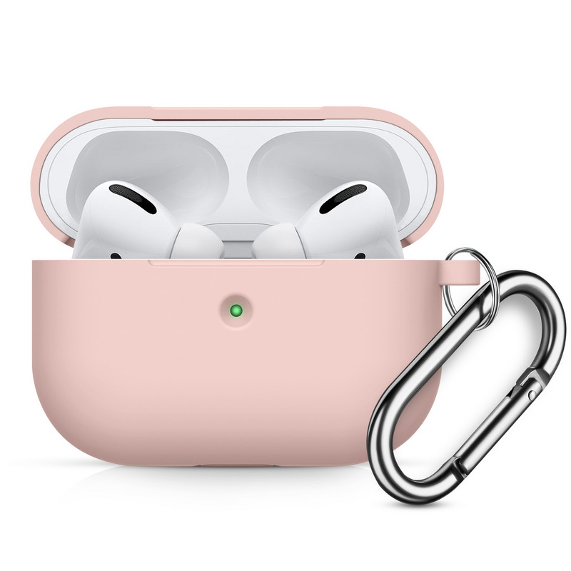 Za AirPods Pro kućište Bežične Bluetooth slušalice Zaštitna za AirPods Pro Silikonski poklopac Dodaci za slušalice s karabinerom