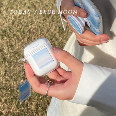 Roztomilé puzdro na slúchadlá s čerstvým kvetom pre AirPods 1 2 Pro, priehľadné TPU puzdro na Air Pods 3 Bluetooth slúchadlá s kľúčenkou