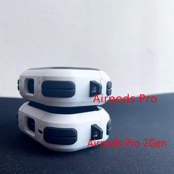 Pro 2 Cover For Airpods pro Case TPU PC Cover за Apple AirPods 3 2 Case Аксесоари Безжични слушалки с дизайн на ключодържател