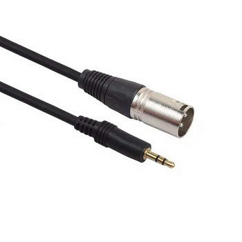 Καλώδιο ήχου 3,5 χιλιοστών για μικρόφωνο 3,5 χιλιοστά Stereo Jack Plug to 3 Pin XLR Αρσενικό καλώδιο προσαρμογέα ήχου Καλώδιο ήχου μικροφώνου 1,5/3/5/10m
