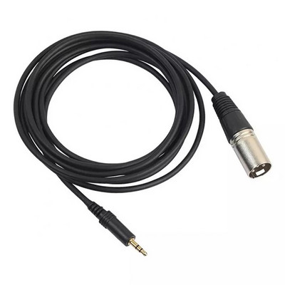 3,5 mm garso kabelis mikrofonui 3,5 mm stereo lizdo kištukas prie 3 kontaktų XLR vyriško garso adapterio kabelio mikrofono garso laidas 1,5/3/5/10 m
