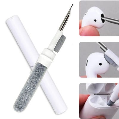 Bluetooth austiņu tīrīšanas rīks Airpods Pro 3 2 1 izturīgs austiņu korpusa tīrīšanas komplekts Clean Brush Pen for Xiaomi Airdots 3Pro