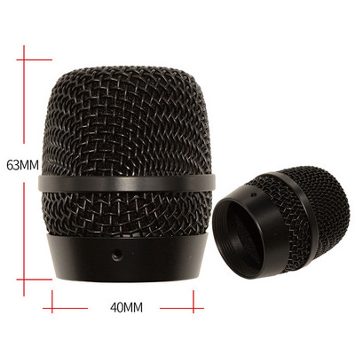 Zamjenska čelična mrežasta glava rešetke mikrofona Rešetka mikrofona zamjenska glava Dodatak za DIY dijelove