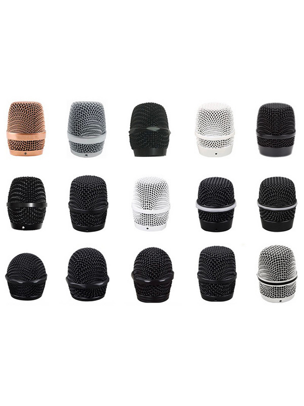 Zamjenska čelična mrežasta glava rešetke mikrofona Rešetka mikrofona zamjenska glava Dodatak za DIY dijelove