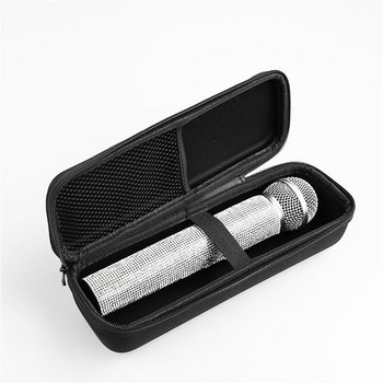EVA Преносим безжичен микрофон Кутия за съхранение Твърда обвивка Удароустойчив Калъф за пътуване Калъф за носене Органайзер с цип Аксесоари