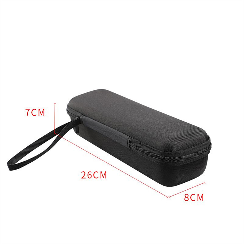 EVA nešiojamas belaidžio mikrofono laikymo dėžutė, kietas korpusas, atsparus smūgiams kelioninis nešiojimo dėklas, užtrauktukas, maišelio priedai