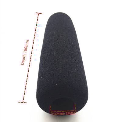 Spužvasta navlaka za vjetrobran za MKH60 SONY ECM-672 Spužvasta navlaka za vjetrobran za mikrofon promjer 22 mm dubina 180 mm