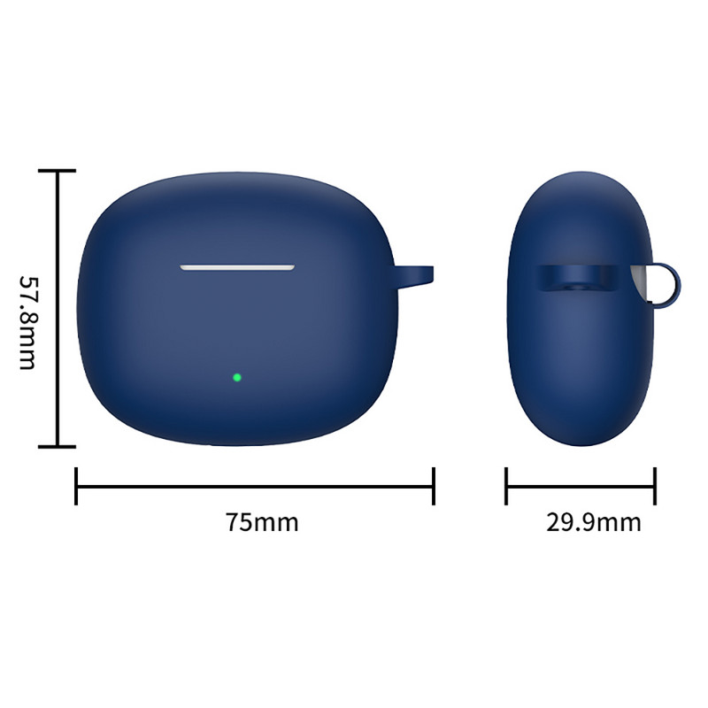 Puha szilikon borítás a Huawei Honor Choice fülhallgatókhoz X3i X3 Lite tok horoggal, zuhanásgátló védőhüvely tartozékaival