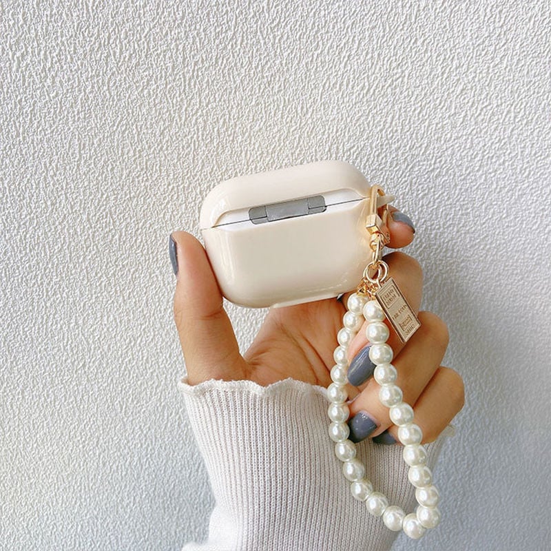 Slatka jednostavna dekoracija medvjeda trešnje TPU maska za slušalice za Apple AirPods Pro 3 Slušalica torbica za AirPods 1 2 biserna narukvica privjesak za ključeve