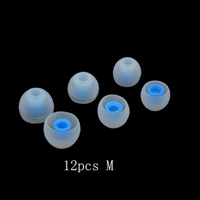 Ivinxy 12 buc. Huse pentru căști intra-auriculare din silicon Strat de capace de înlocuire Sfaturi pentru căști Capsuri pentru căști dopuri de urechi Pernă de urechi