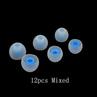 Ivinxy 12 buc. Huse pentru căști intra-auriculare din silicon Strat de capace de înlocuire Sfaturi pentru căști Capsuri pentru căști dopuri de urechi Pernă de urechi