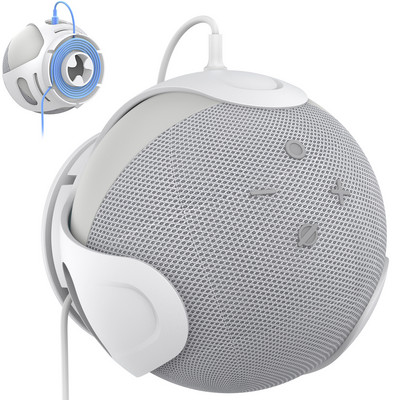Nosač plastičnih audio zvučnika Zidna podrška za prijenosne zvučnike s dodacima za upravljanje kabelima za Amazon Echo Dot 5/4