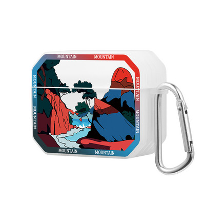 Retro Snow Mountain prozirna prozirna futrola za Apple AirPods Pro 2 3 kućište Dodaci za bežične slušalice za Airpod Pro 2 kućište