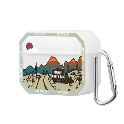 Retro Snow Mountain prozirna prozirna futrola za Apple AirPods Pro 2 3 kućište Dodaci za bežične slušalice za Airpod Pro 2 kućište