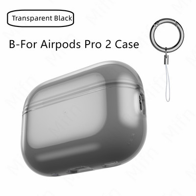 Prozirna futrola za Airpods Pro 2 mekana TPU futrola otporna na udarce dizajnirana za Airpods Pro 2 2022 slušalice Prozirna zaštitna futrola