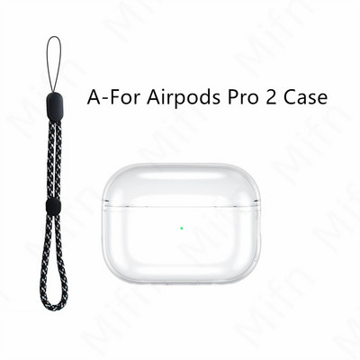 Prozirna futrola za Airpods Pro 2 mekana TPU futrola otporna na udarce dizajnirana za Airpods Pro 2 2022 slušalice Prozirna zaštitna futrola