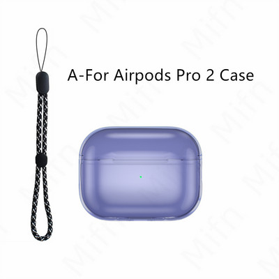Prozirna futrola za Airpods Pro 2 mekana TPU futrola otporna na udarce dizajnirana za Airpods Pro 2 2022 slušalice Prozirna zaštitna futrola