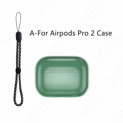 Prozirna futrola za Airpods Pro 2 mekana TPU futrola otporna na udarce dizajnirana za Airpods Pro 2 2022 slušalice Prozirna zaštitna futrola