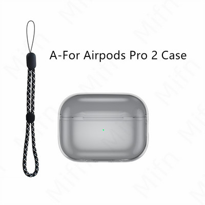 Prozirna futrola za Airpods Pro 2 mekana TPU futrola otporna na udarce dizajnirana za Airpods Pro 2 2022 slušalice Prozirna zaštitna futrola