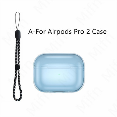 Prozirna futrola za Airpods Pro 2 mekana TPU futrola otporna na udarce dizajnirana za Airpods Pro 2 2022 slušalice Prozirna zaštitna futrola