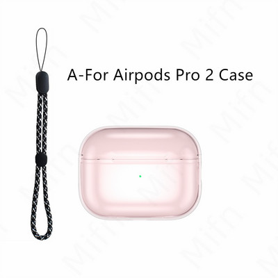 Prozirna futrola za Airpods Pro 2 mekana TPU futrola otporna na udarce dizajnirana za Airpods Pro 2 2022 slušalice Prozirna zaštitna futrola
