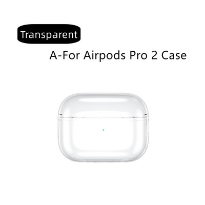 Prozirna futrola za Airpods Pro 2 mekana TPU futrola otporna na udarce dizajnirana za Airpods Pro 2 2022 slušalice Prozirna zaštitna futrola